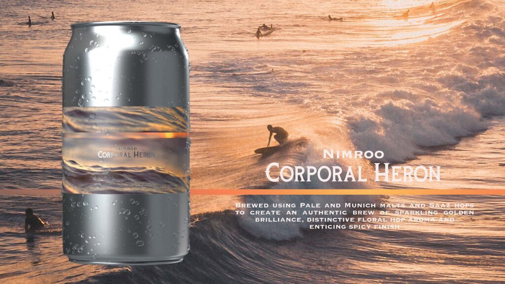 Long Dog Agency branding Nimroo Corporal Heron card